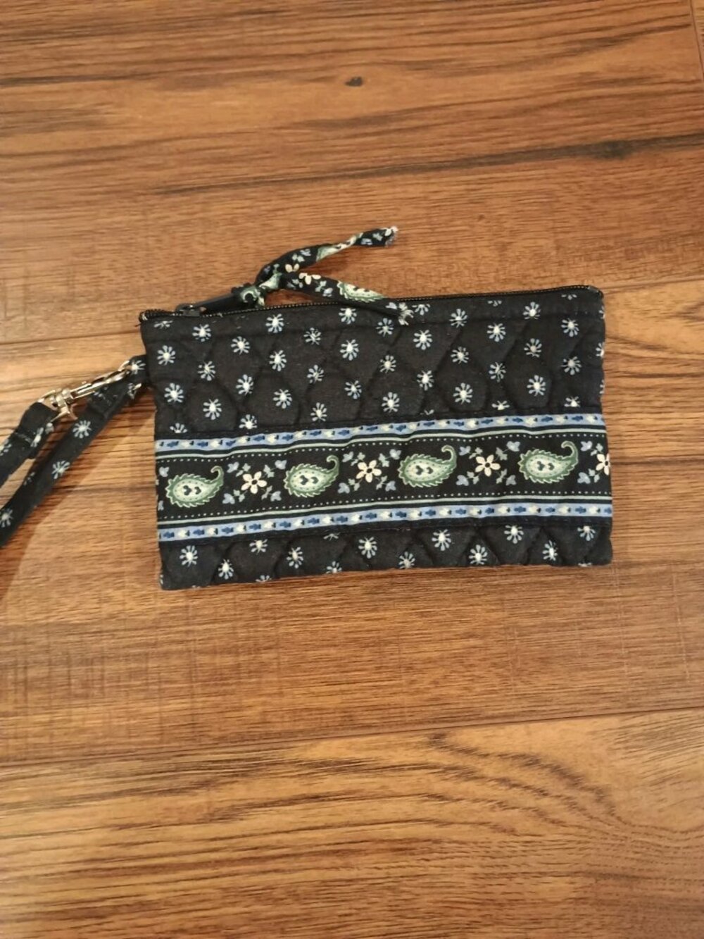 Vera Bradley Seaport Navy Wristlet